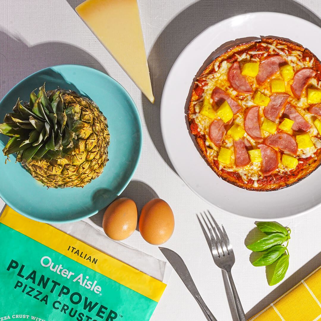 LowCarb Hawaiian Pizza Recipe Cauliflower Pizza Crust Recipe Outer Aisle