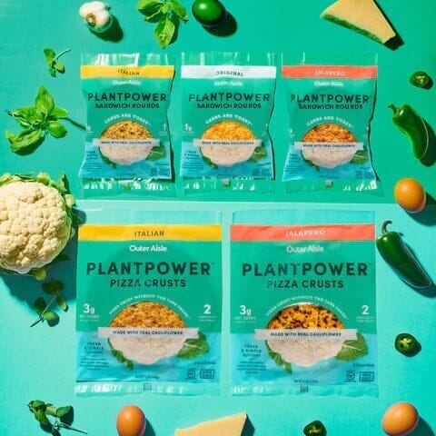 New Outer Aisle Flavors | Cauliflower Pizza Crusts & Sandwich Rounds